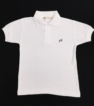 Load image into Gallery viewer, Youth White Polo