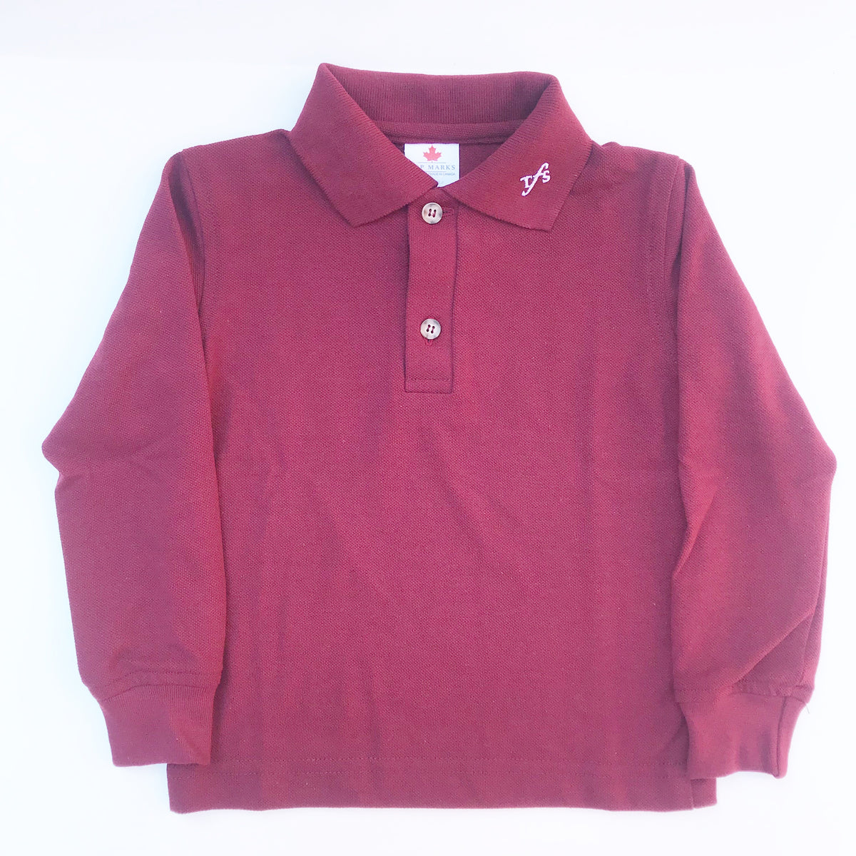 Burgundy Long Sleeved Polo – TFS Shop